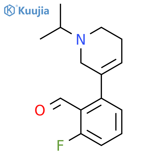 2-fluoro-6-1-(propan-2-yl)-1,2,5,6-tetrahydropyridin-3-ylbenzaldehyde structure