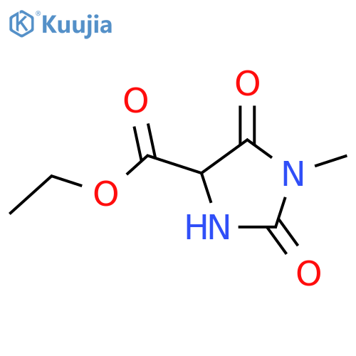ethyl 1-methyl-2,5-dioxoimidazolidine-4-carboxylate structure