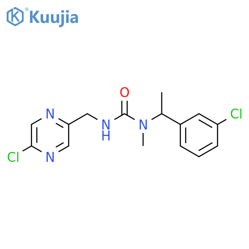 N-[1-(3-Chlorophenyl)ethyl]-N′-[(5-chloro-2-pyrazinyl)methyl]-N-methylurea structure