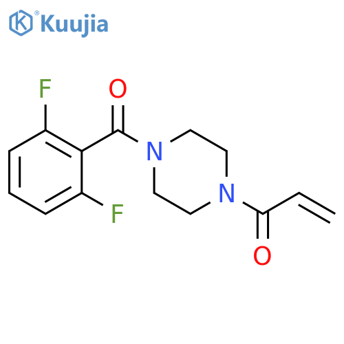1-[4-(2,6-Difluorobenzoyl)-1-piperazinyl]-2-propen-1-one structure