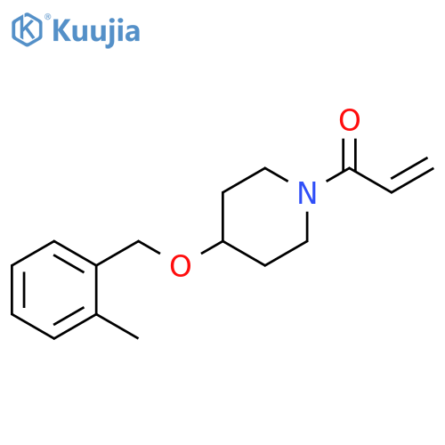 1-[4-[(2-Methylphenyl)methoxy]-1-piperidinyl]-2-propen-1-one structure