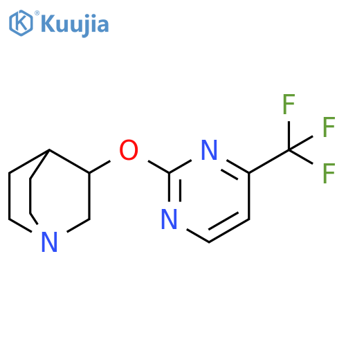 3-{[4-(trifluoromethyl)pyrimidin-2-yl]oxy}-1-azabicyclo[2.2.2]octane structure
