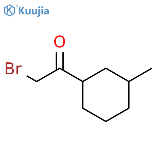 2-bromo-1-(3-methylcyclohexyl)ethan-1-one, Mixture of diastereomers structure