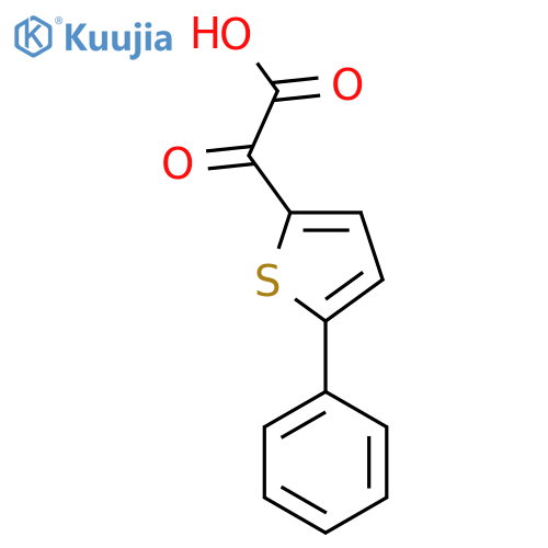 2-oxo-2-(5-phenylthiophen-2-yl)acetic acid structure