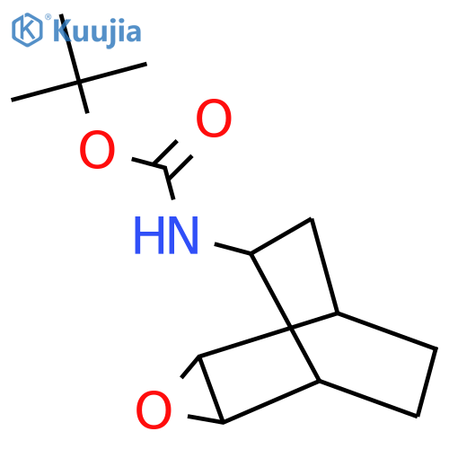 tert-butyl N-{3-oxatricyclo3.2.2.0,2,4nonan-6-yl}carbamate structure