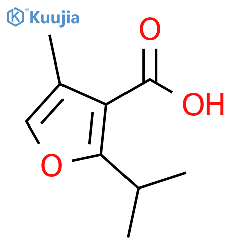 4-methyl-2-(propan-2-yl)furan-3-carboxylic acid structure