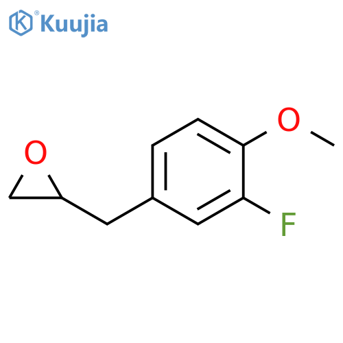 2-(3-fluoro-4-methoxyphenyl)methyloxirane structure