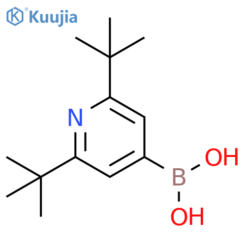 2，6-BIS(TERT-BUTYL)PYRIDINE-4-BORONIC ACID structure