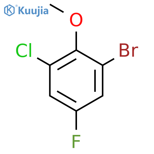 2-Bromo-6-chloro-4-fluoroanisole structure