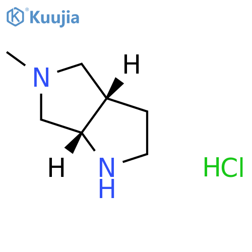(3aS,6aS)-5-methyl-2,3,3a,4,6,6a-hexahydro-1H-pyrrolo[2,3-c]pyrrole;dihydrochloride structure
