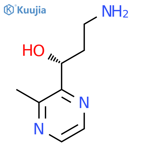 (1R)-3-amino-1-(3-methylpyrazin-2-yl)propan-1-ol structure