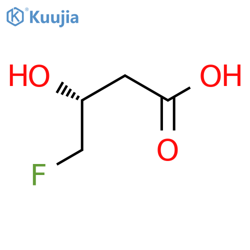 (3R)-4-fluoro-3-hydroxybutanoic acid structure
