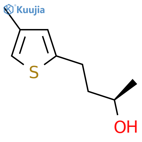 (2R)-4-(4-methylthiophen-2-yl)butan-2-ol structure
