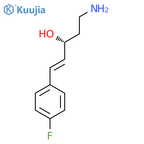 (3R)-5-amino-1-(4-fluorophenyl)pent-1-en-3-ol structure