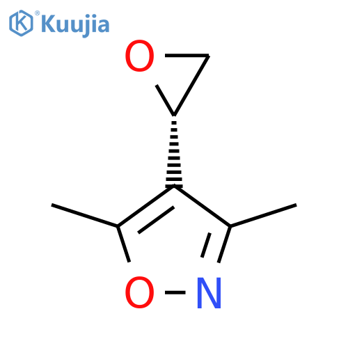 3,5-dimethyl-4-(2S)-oxiran-2-yl-1,2-oxazole structure