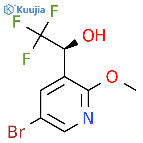 (1S)-1-(5-bromo-2-methoxypyridin-3-yl)-2,2,2-trifluoroethan-1-ol structure