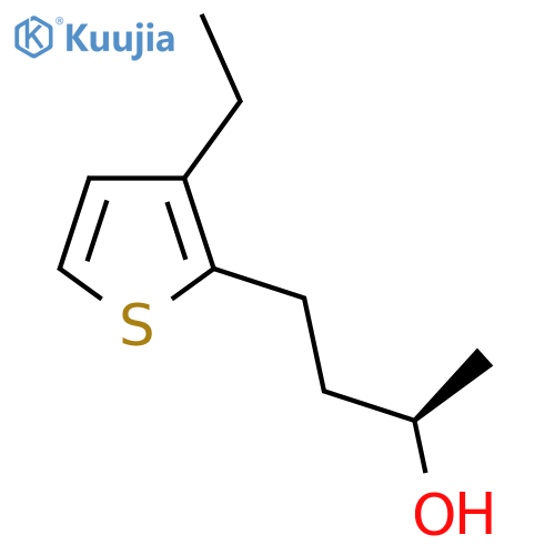 (2R)-4-(3-ethylthiophen-2-yl)butan-2-ol structure