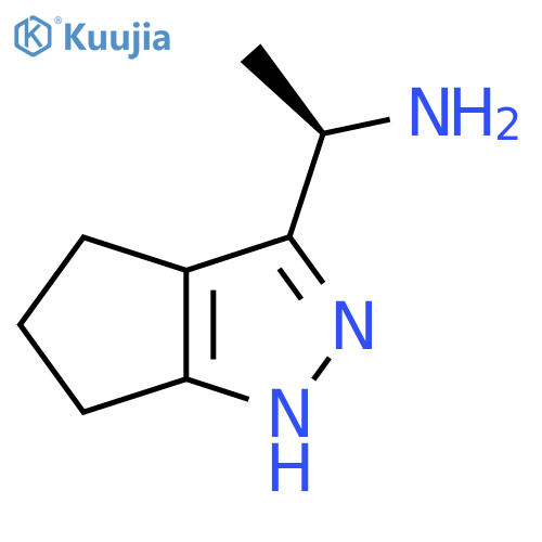 (1R)-1-{1H,4H,5H,6H-cyclopentacpyrazol-3-yl}ethan-1-amine structure