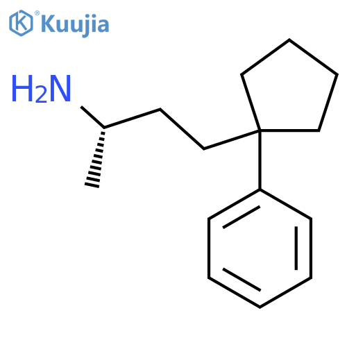 (2S)-4-(1-phenylcyclopentyl)butan-2-amine structure