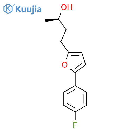 (2R)-4-5-(4-fluorophenyl)furan-2-ylbutan-2-ol structure