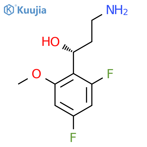 (1R)-3-amino-1-(2,4-difluoro-6-methoxyphenyl)propan-1-ol structure