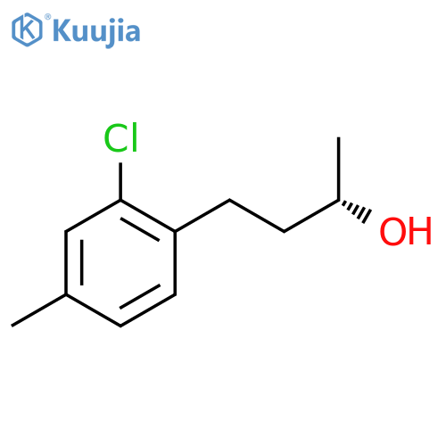 (2S)-4-(2-chloro-4-methylphenyl)butan-2-ol structure