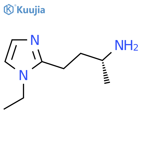 (2R)-4-(1-ethyl-1H-imidazol-2-yl)butan-2-amine structure