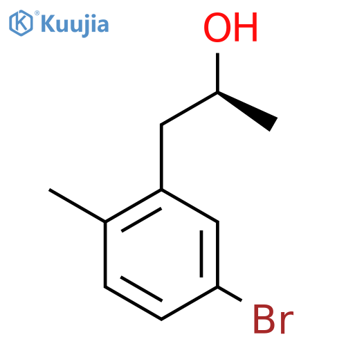 (2S)-1-(5-bromo-2-methylphenyl)propan-2-ol structure