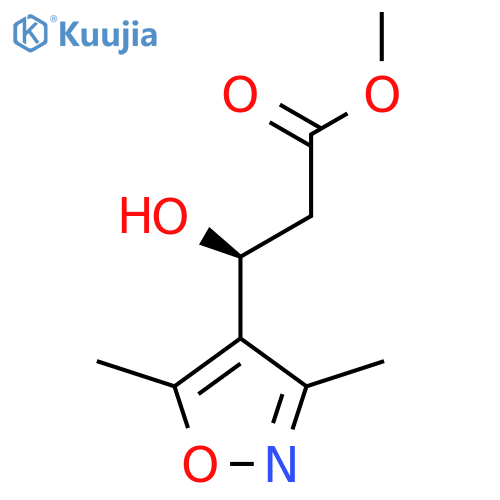 methyl (3S)-3-(dimethyl-1,2-oxazol-4-yl)-3-hydroxypropanoate structure