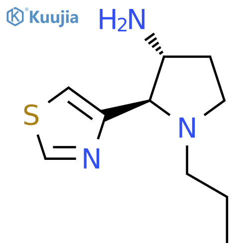 1-propyl-2-(1,3-thiazol-4-yl)pyrrolidin-3-amine structure