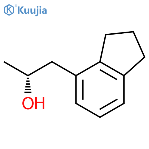 (2R)-1-(2,3-dihydro-1H-inden-4-yl)propan-2-ol structure