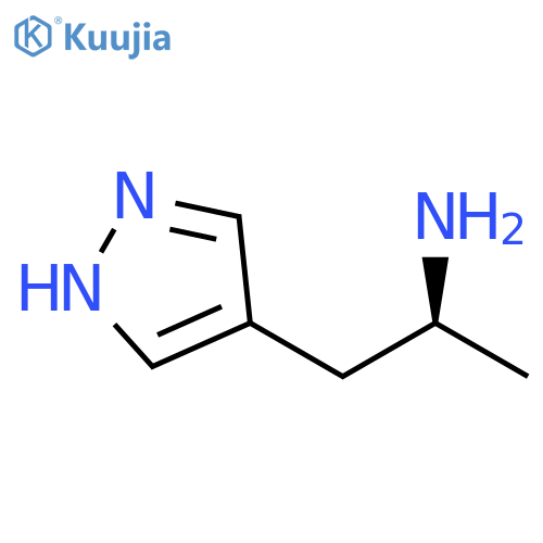 (2S)-1-(1H-pyrazol-4-yl)propan-2-amine structure