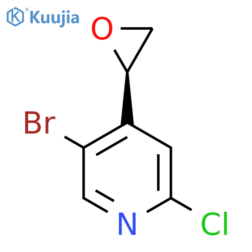 5-bromo-2-chloro-4-(2R)-oxiran-2-ylpyridine structure