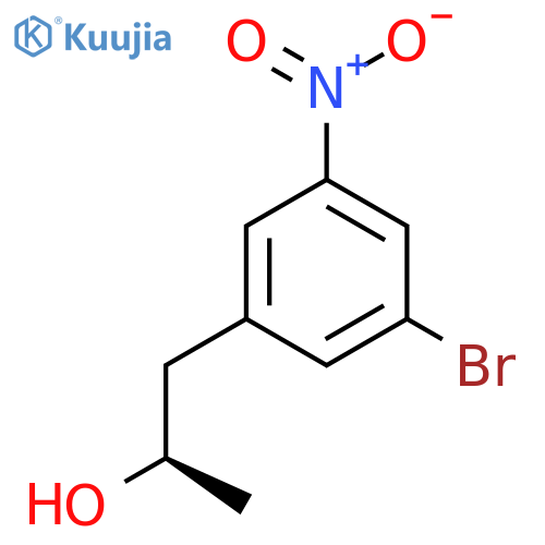 (2R)-1-(3-bromo-5-nitrophenyl)propan-2-ol structure