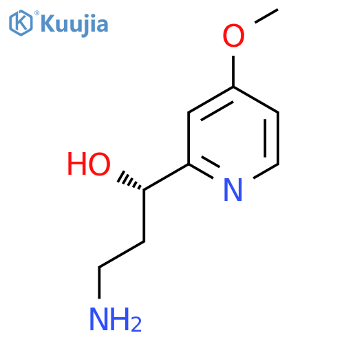 (1S)-3-amino-1-(4-methoxypyridin-2-yl)propan-1-ol structure