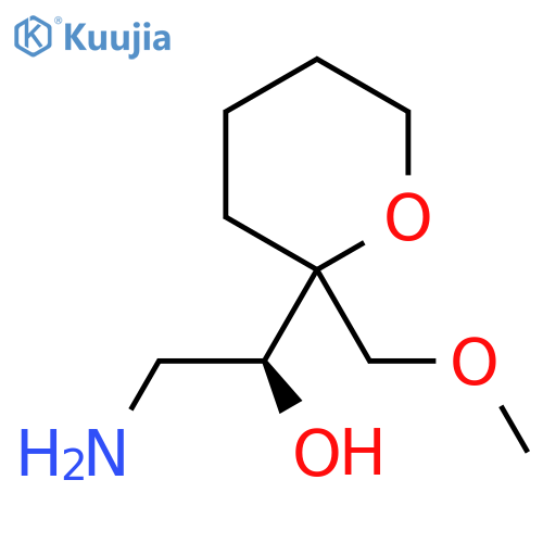 (1S)-2-amino-1-2-(methoxymethyl)oxan-2-ylethan-1-ol structure