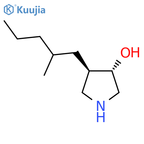 rac-(3R,4S)-4-(2-methylpentyl)pyrrolidin-3-ol structure