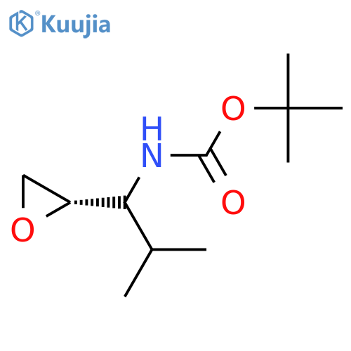 tert-butyl N-{2-methyl-1-(2S)-oxiran-2-ylpropyl}carbamate structure