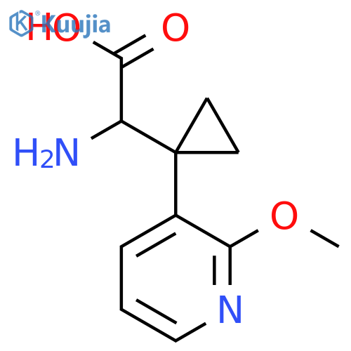 2-amino-2-1-(2-methoxypyridin-3-yl)cyclopropylacetic acid structure
