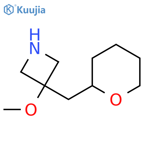 3-methoxy-3-(oxan-2-yl)methylazetidine structure