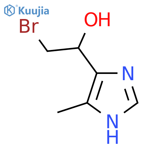 2-bromo-1-(4-methyl-1H-imidazol-5-yl)ethan-1-ol structure