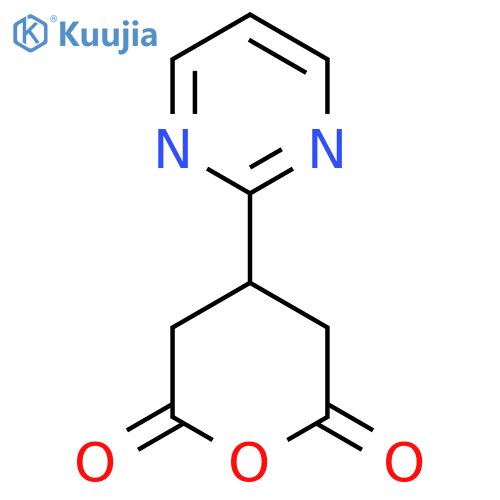 4-(pyrimidin-2-yl)oxane-2,6-dione structure
