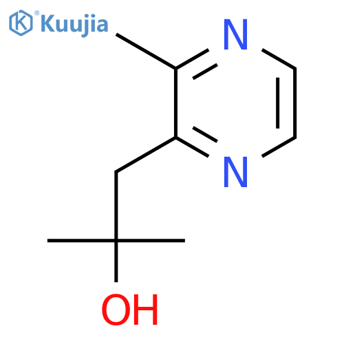 2-methyl-1-(3-methylpyrazin-2-yl)propan-2-ol structure