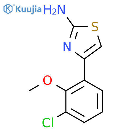 4-(3-chloro-2-methoxyphenyl)-1,3-thiazol-2-amine structure