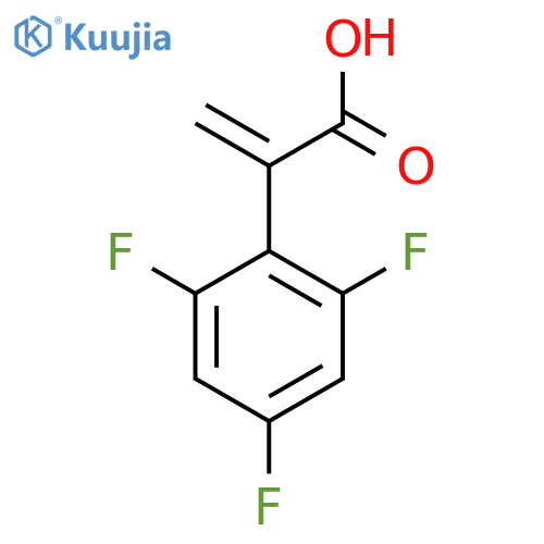 2-(2,4,6-trifluorophenyl)prop-2-enoic acid structure