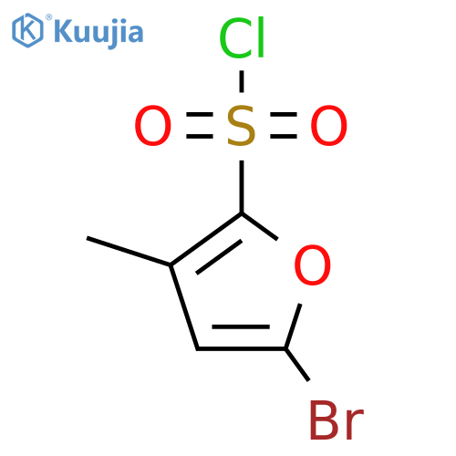 5-bromo-3-methylfuran-2-sulfonyl chloride structure