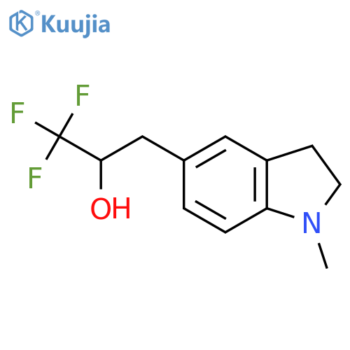 1,1,1-trifluoro-3-(1-methyl-2,3-dihydro-1H-indol-5-yl)propan-2-ol structure