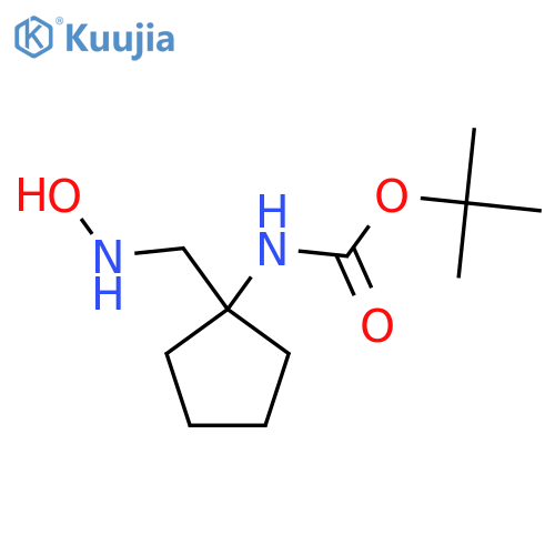 tert-butyl N-{1-(hydroxyamino)methylcyclopentyl}carbamate structure