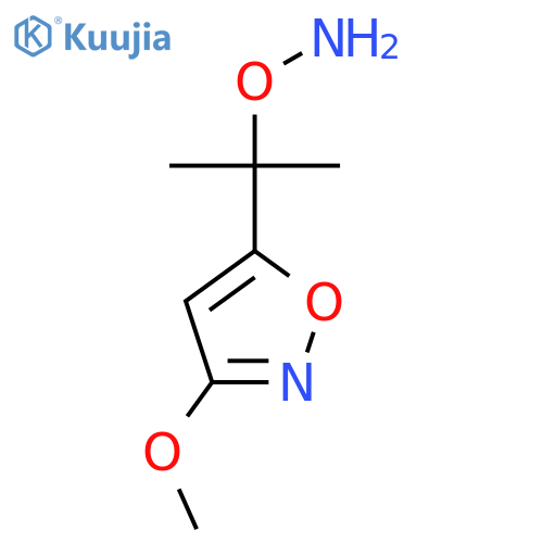 O-2-(3-methoxy-1,2-oxazol-5-yl)propan-2-ylhydroxylamine structure