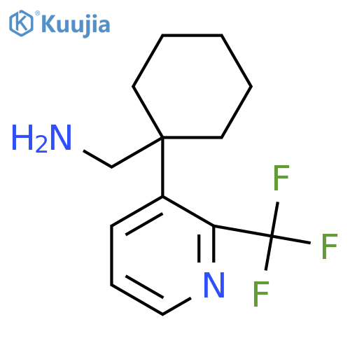 {1-[2-(Trifluoromethyl)pyridin-3-yl]cyclohexyl}methanamine structure